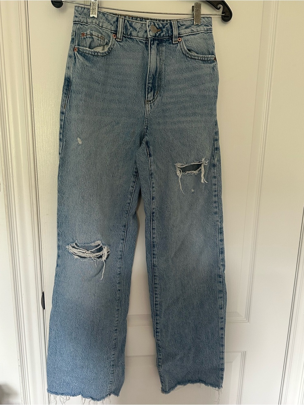 Garage Light Blue Distressed Women's Jeans